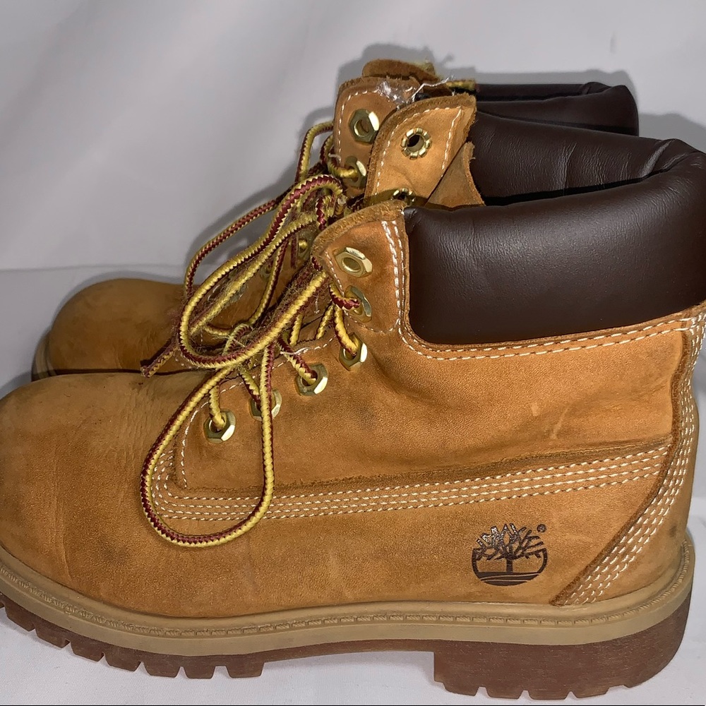 🏆Timberland Boots Kids Boys Tan Sz 1